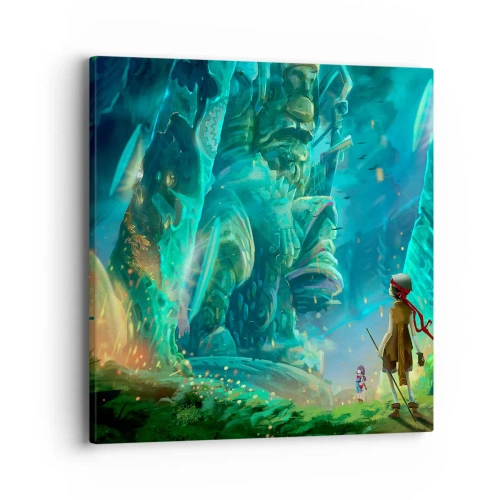 Cuadro sobre lienzo - Impresión de Imagen - Del gran libro de los cuentos de hadas - 40x40 cm