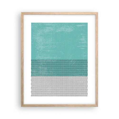 Póster en marco roble claro - Composición equilibrada - 40x50 cm