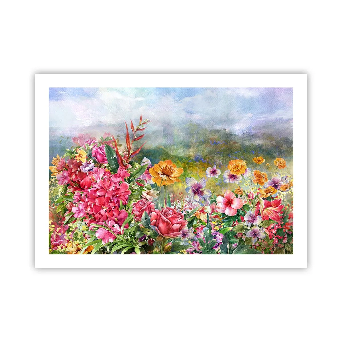 Póster - Un jardín enloquecido - 70x50 cm