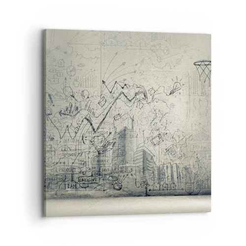 Cuadro sobre lienzo - Impresión de Imagen - Mi gloriosa vida en la ciudad - 70x70 cm