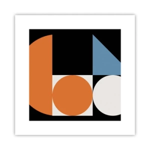 Póster - Diseño con figuras - 30x30 cm