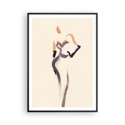 Póster en marco negro - De los años dorados de Hollywood - 70x100 cm