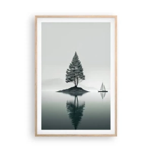 Póster en marco roble claro - Un sueño hecho realidad - 61x91 cm