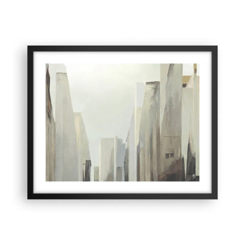Póster en marco negro - Un sueño de ciudad - 50x40 cm