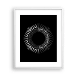 Póster en marco blanco - Sol negro - 40x50 cm