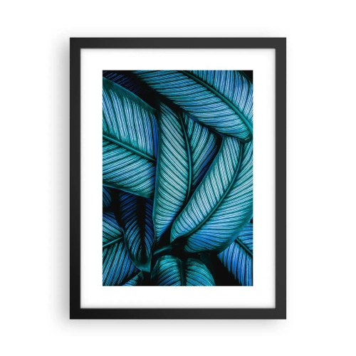 Póster en marco negro - Líneas de vida - 30x40 cm