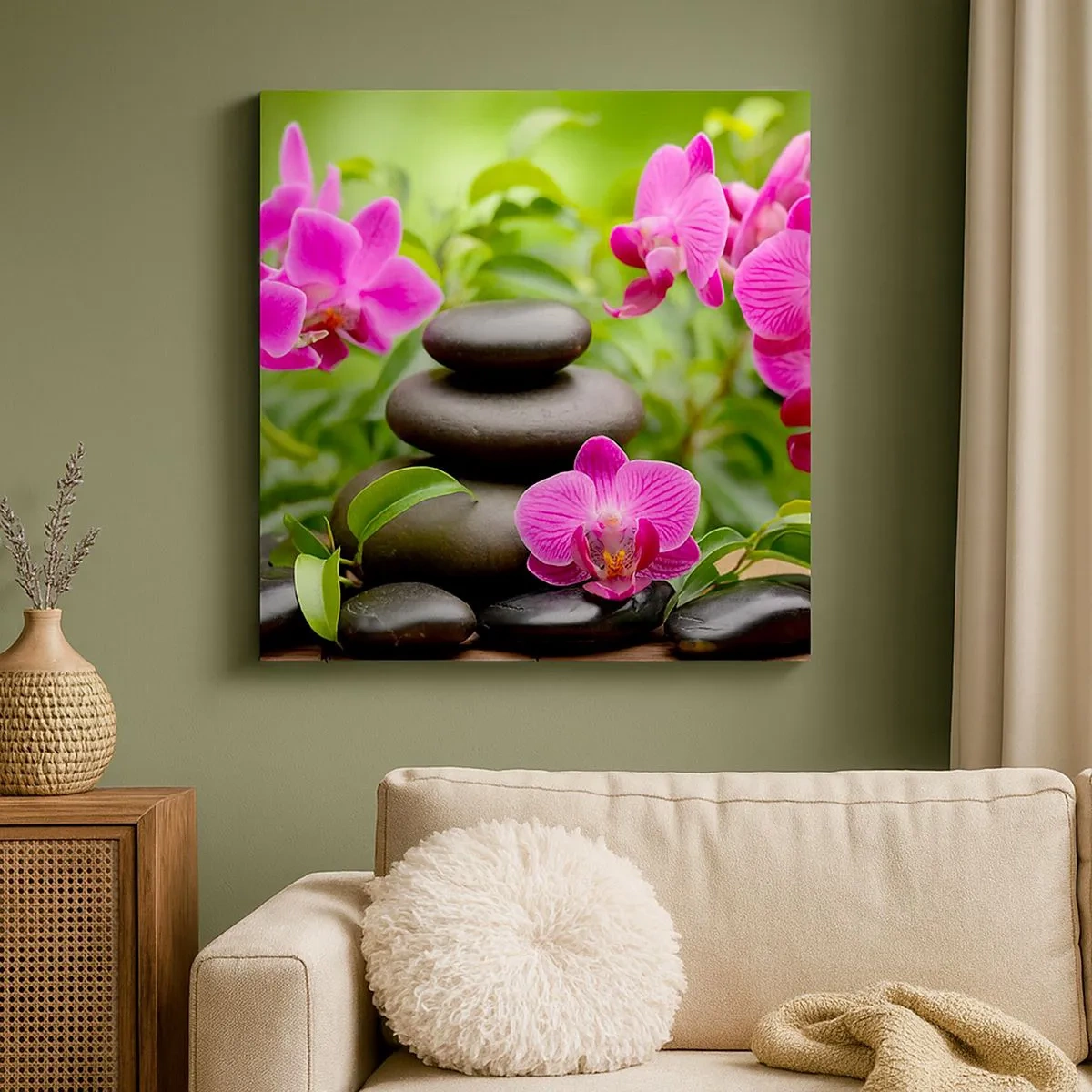 Cuadro sobre lienzo - Impresión de Imagen - Una pirámide de paz - 30x30 cm