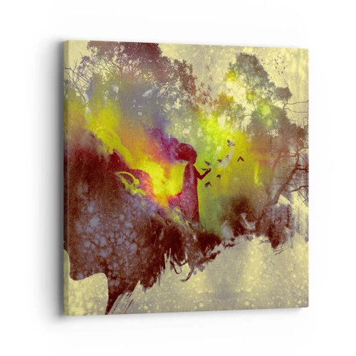 Cuadro sobre lienzo - Impresión de Imagen - La madre naturaleza - 40x40 cm