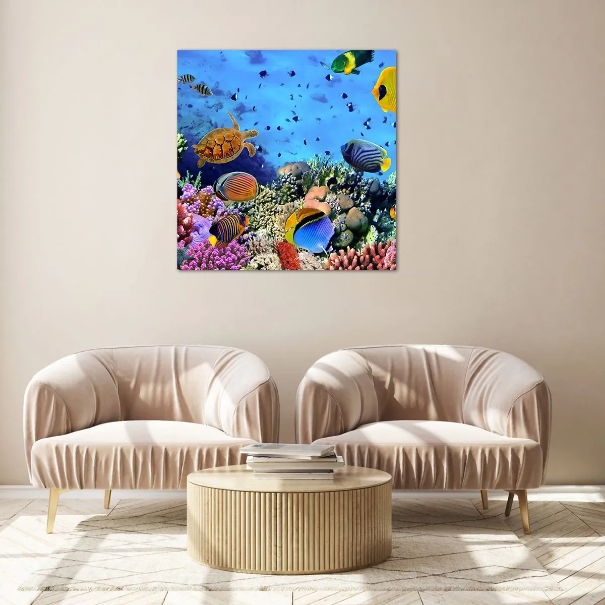 Cuadro sobre vidrio - Impresiones sobre Vidrio - Y qué sabemos de la vida... - 40x40 cm