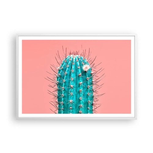 Póster en marco blanco - Se mira, pero no se toca - 100x70 cm