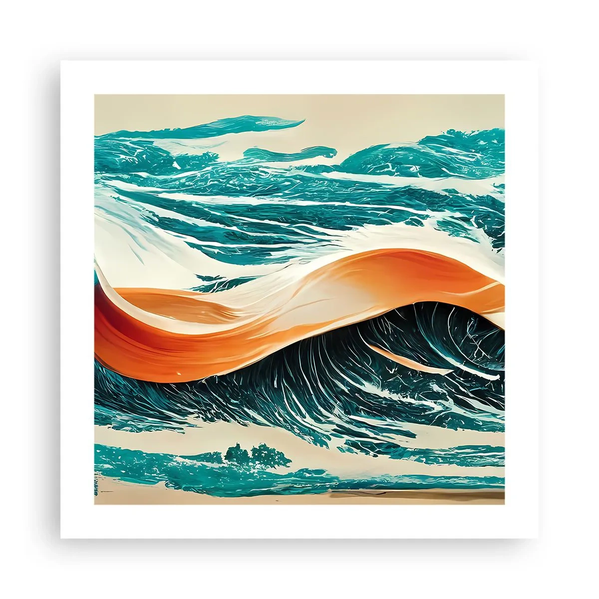 Póster - El sueño de un surfista - 50x50 cm