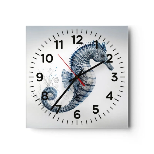 Reloj de pared - Reloj de vidrio - Una sutil broma de la naturaleza - 30x30 cm