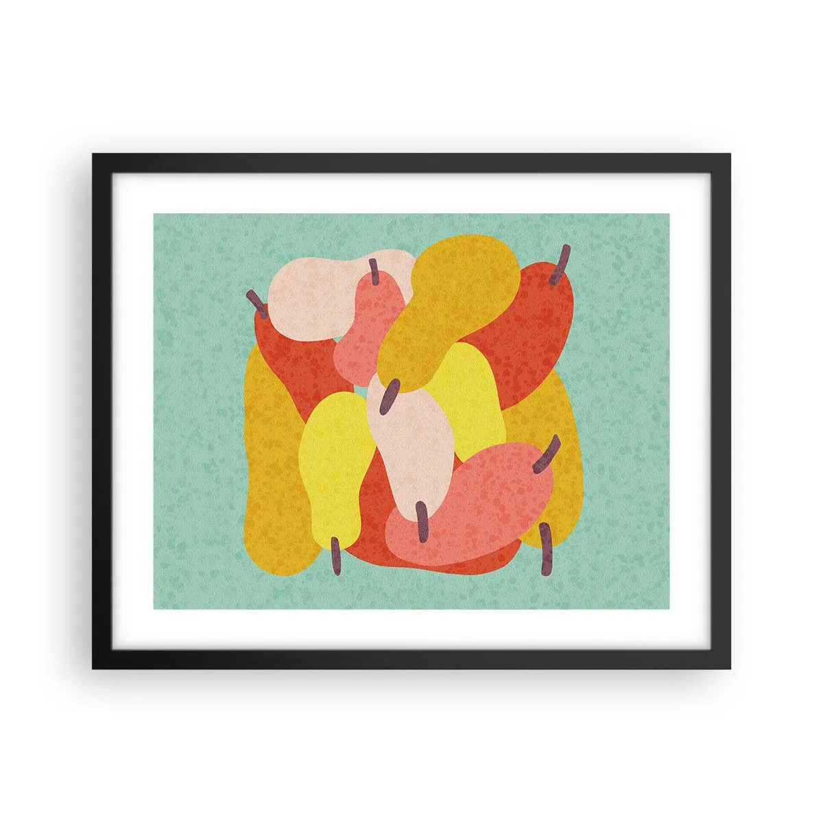 Póster en marco negro - Saborear el sol del verano - 50x40 cm