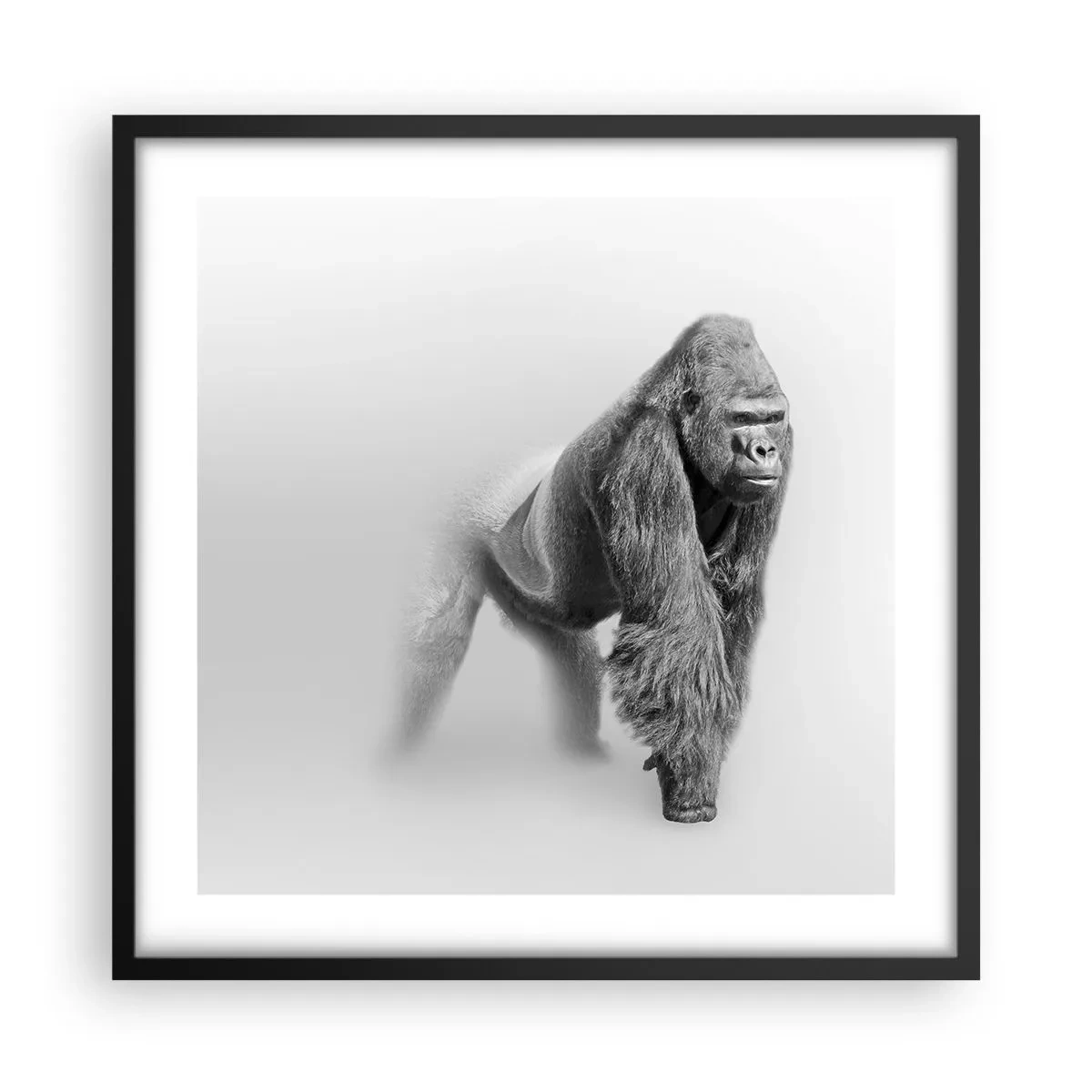 Póster en marco negro - Confiando en su fuerza - 50x50 cm