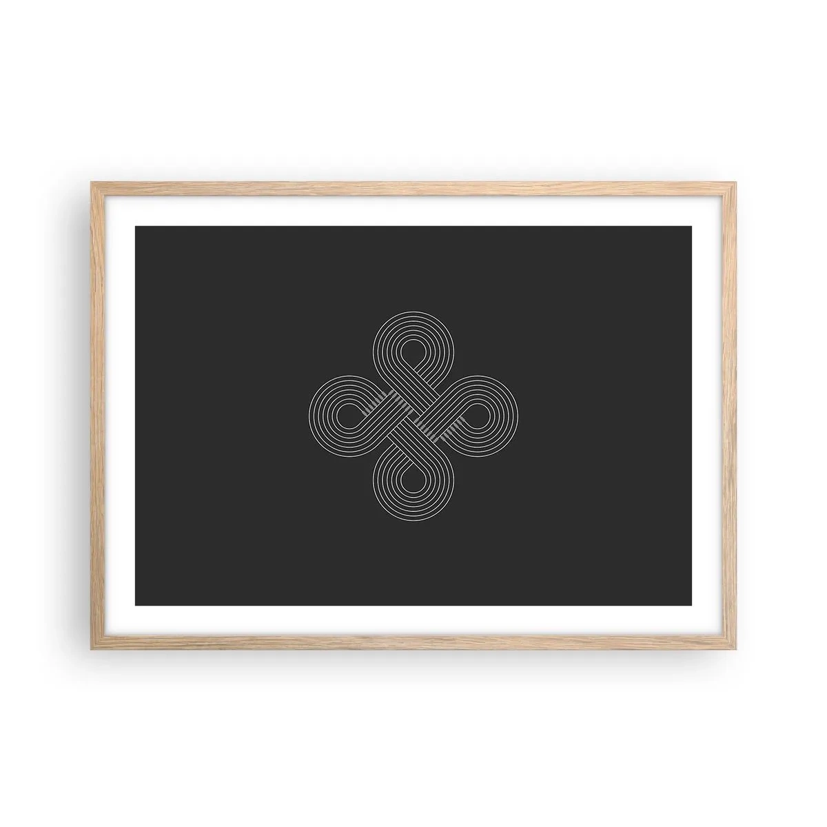 Póster en marco roble claro - El espíritu celta - 70x50 cm