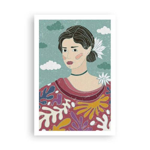 Póster - Con melancolía en la mirada - 61x91 cm