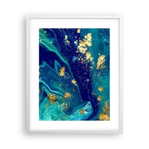 Póster en marco blanco - Pétalos de sol  - 40x50 cm