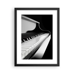 Póster en marco negro - Armonía musical - 30x40 cm
