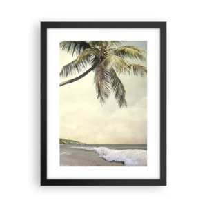 Póster en marco negro - Sueño tropical - 30x40 cm