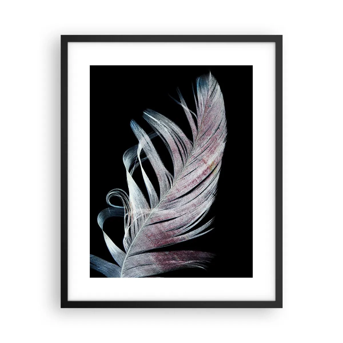 Póster en marco negro - Piensa en el tacto - 40x50 cm