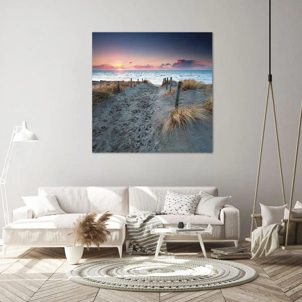 Cuadro sobre lienzo - Impresión de Imagen - Se derramó un arco iris de luminosidad.... - 30x30 cm