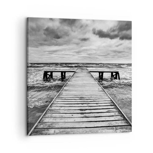 Cuadro sobre lienzo - Impresión de Imagen - Estoy esperando que sople el viento... - 60x60 cm