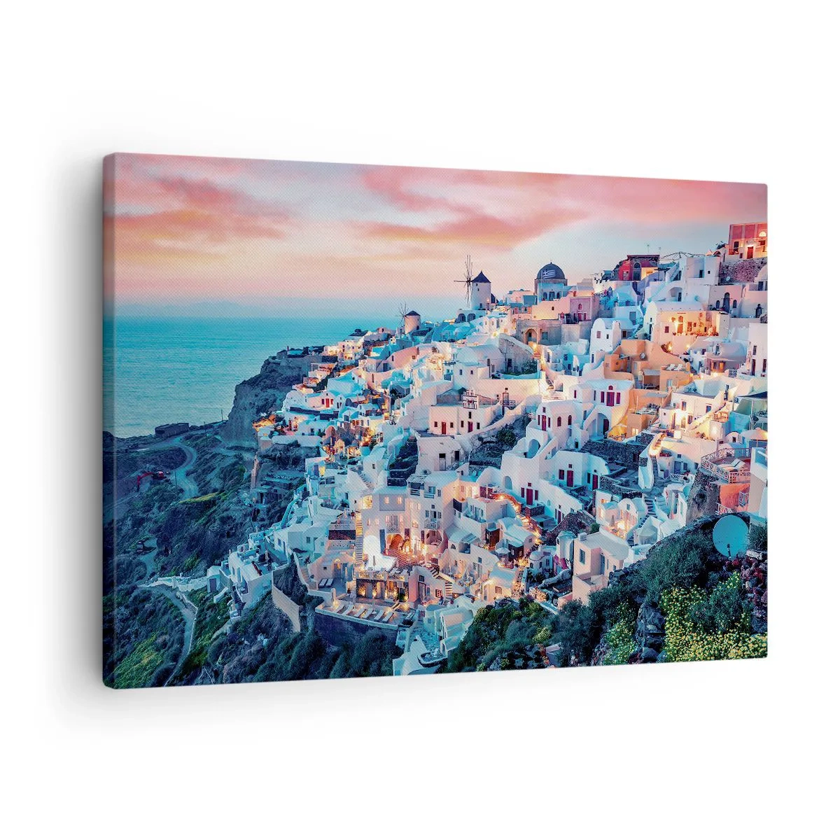 Cuadro sobre lienzo - Impresión de Imagen - Vacaciones en Grecia - 70x50 cm