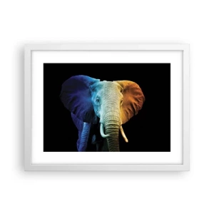 Póster en marco blanco - Excéntrico, no un bicho raro - 40x30 cm