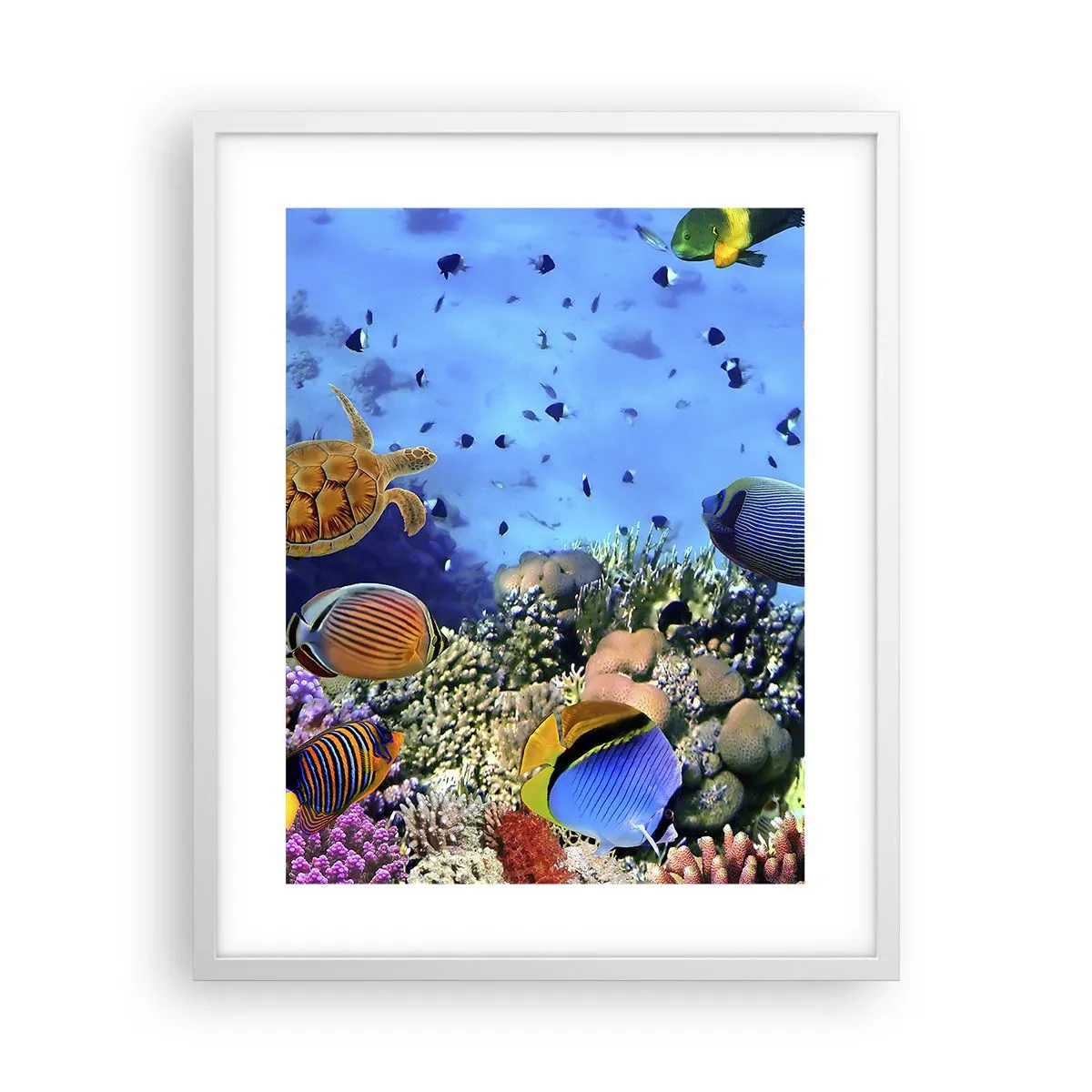 Póster en marco blanco - Y qué sabemos de la vida... - 40x50 cm