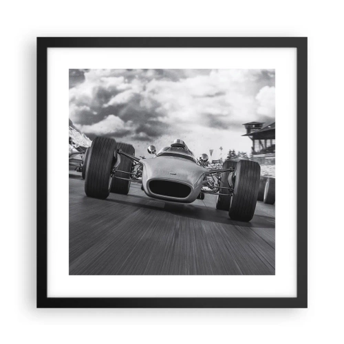 Póster en marco negro - ¡Hay poder! - 40x40 cm