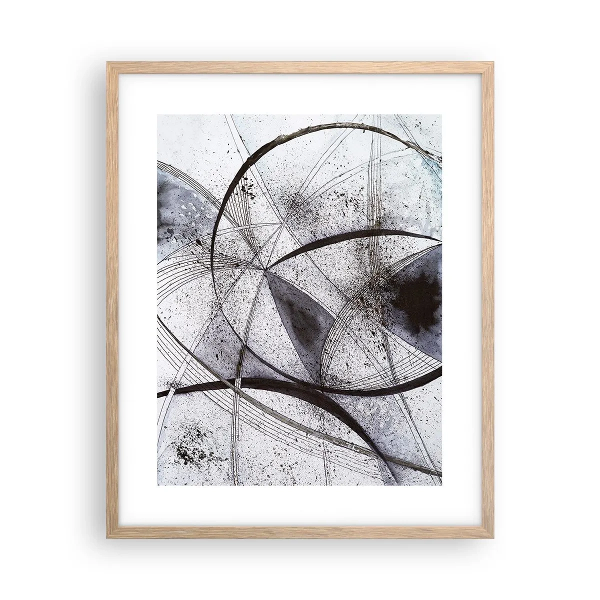 Póster en marco roble claro - Fantasía futurista - 40x50 cm