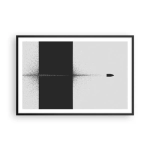 Póster en marco negro - Directa al objetivo - 91x61 cm