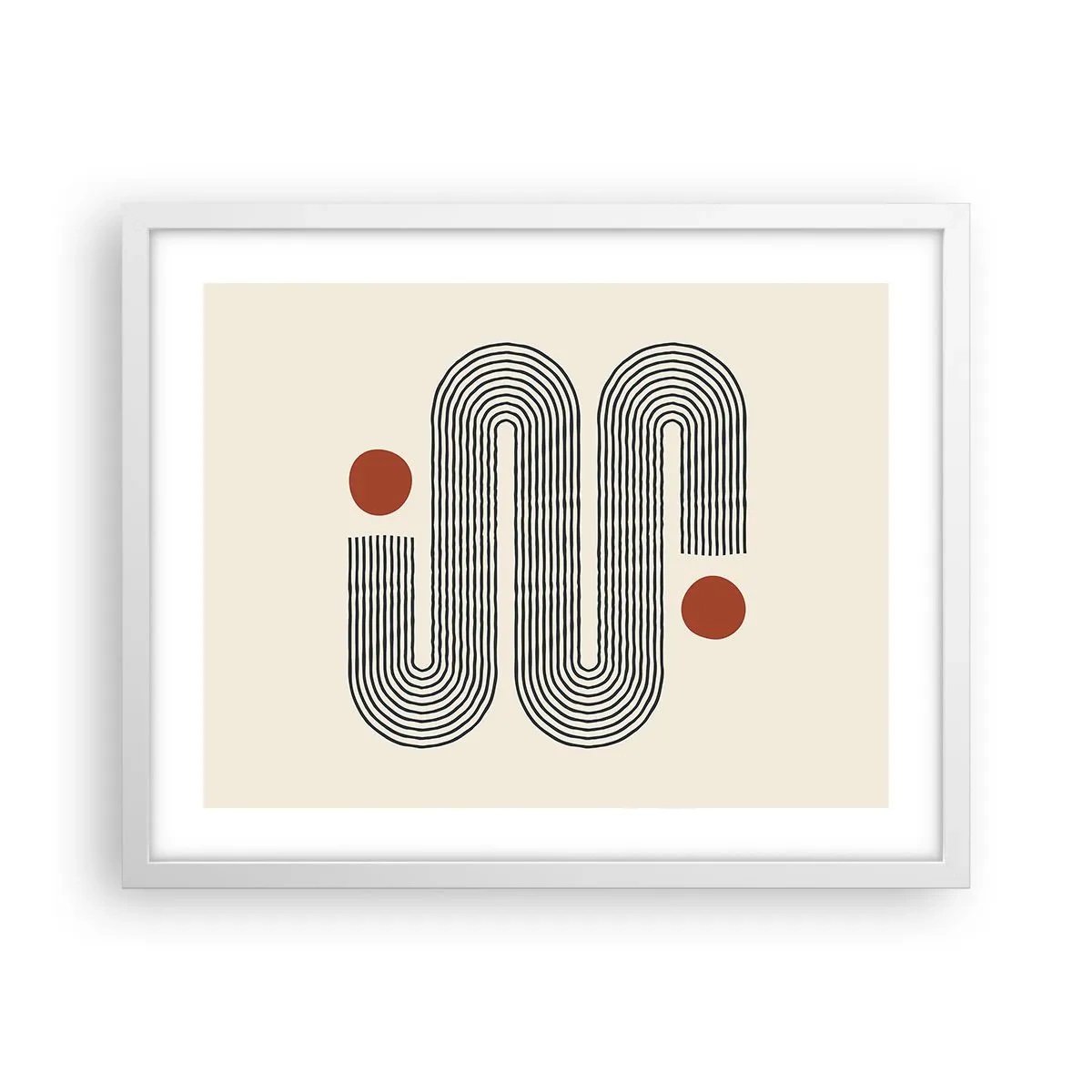 Póster en marco blanco - De principio a fin - 50x40 cm