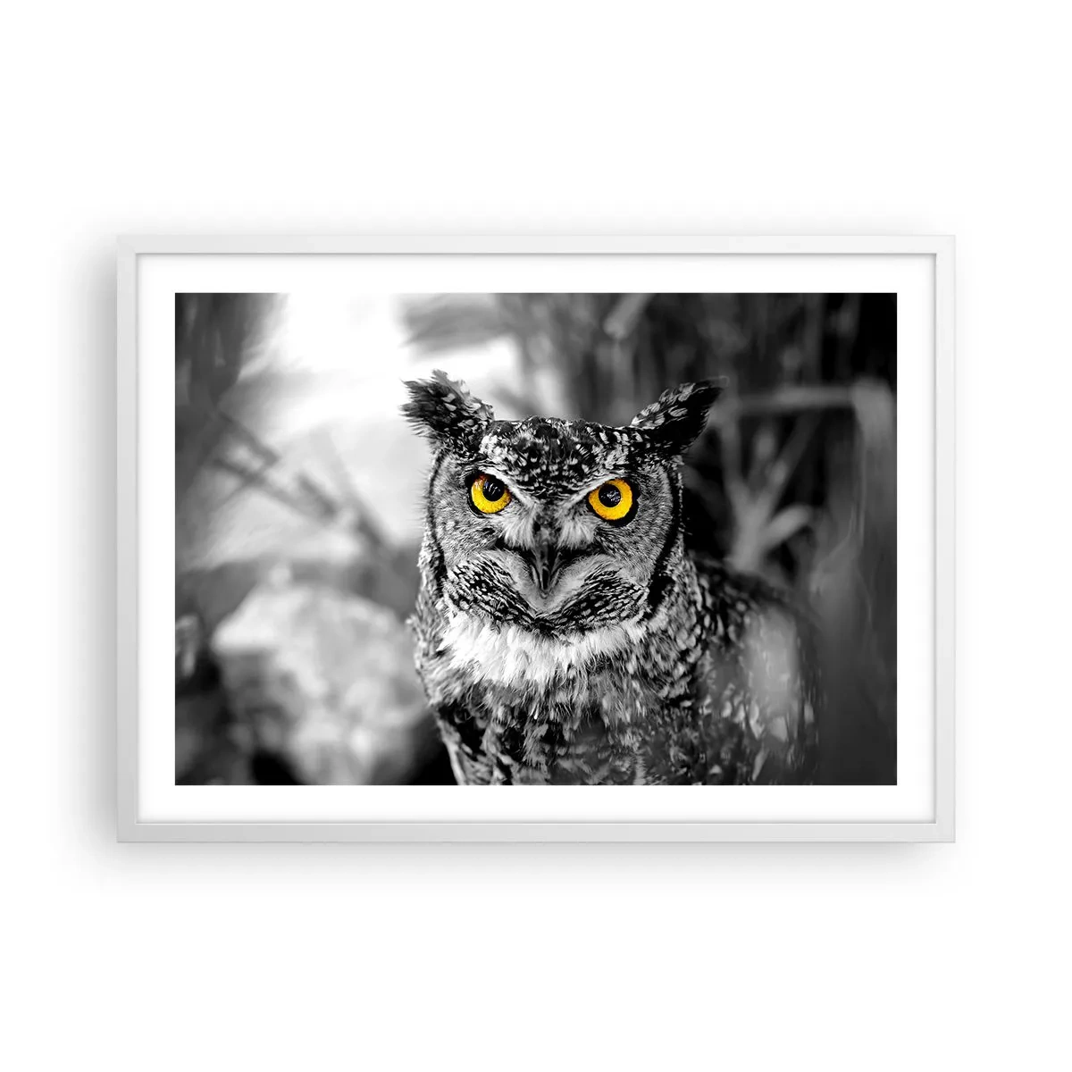 Póster en marco blanco - Nada se puede ocultar - 70x50 cm