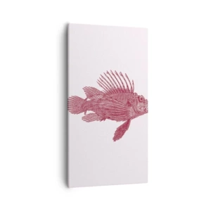 Cuadro sobre lienzo - Impresión de Imagen - Un habitante de aguas exóticas - 55x100 cm