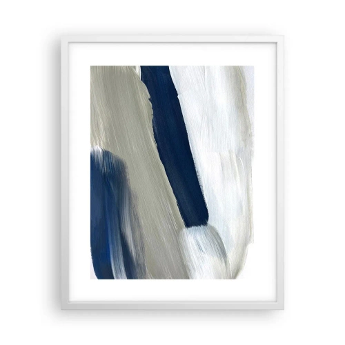 Póster en marco blanco - Encuentro con el blanco - 40x50 cm