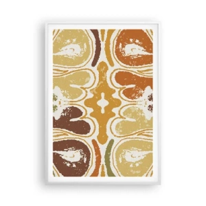 Póster en marco blanco - Abstracción sentimental - 70x100 cm