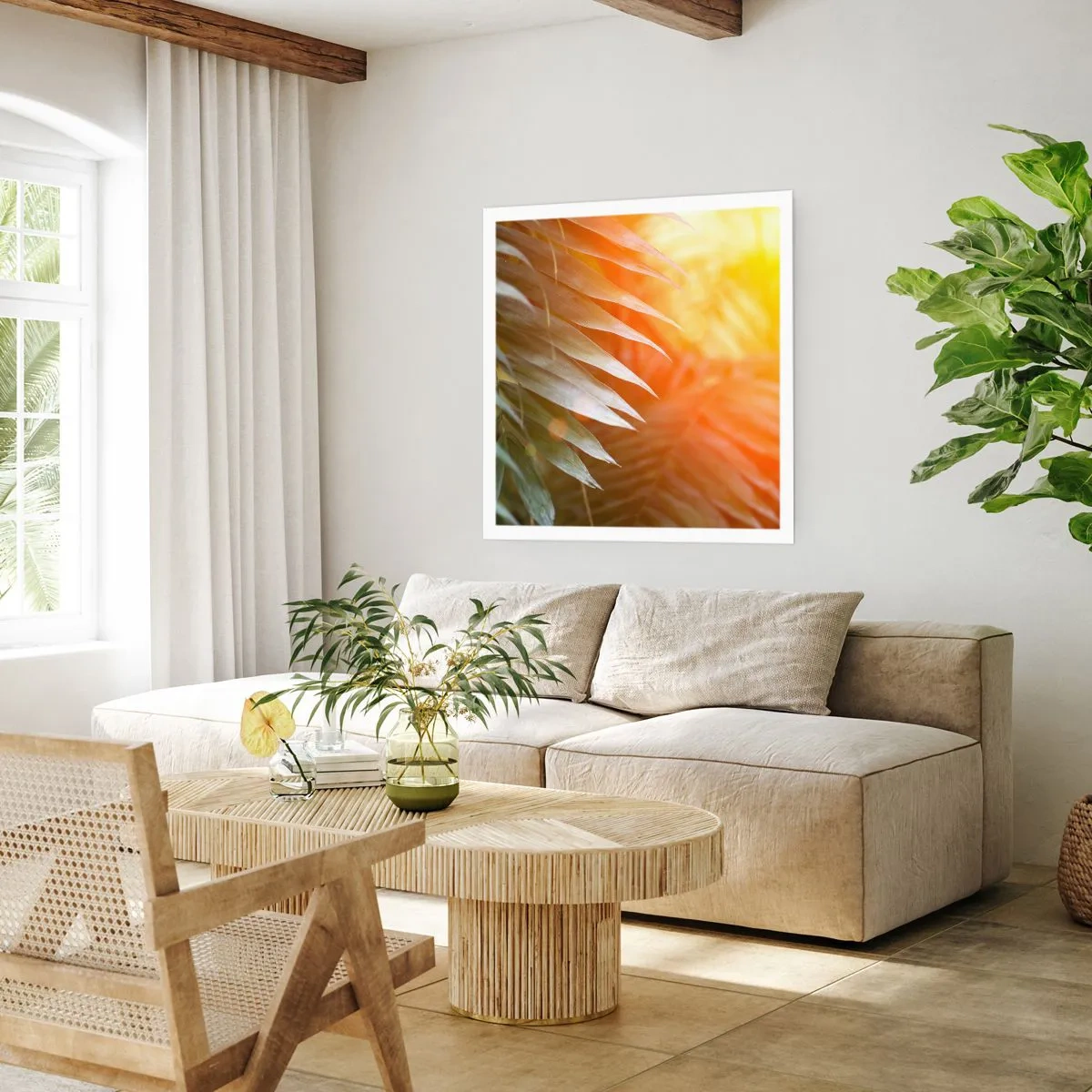 Póster - Mañana en la selva - 40x40 cm