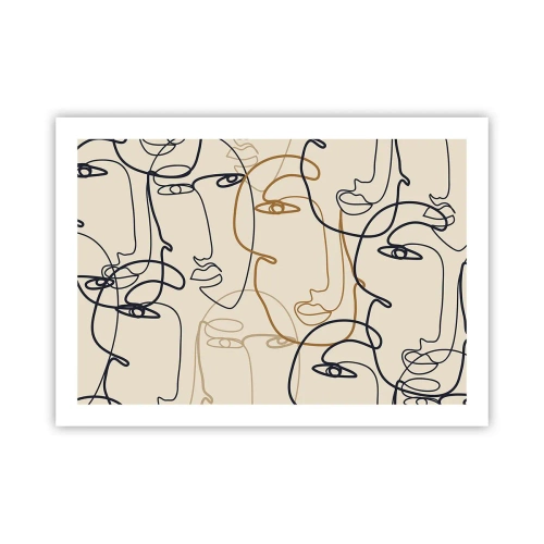 Póster - Retrato multiplicado - 70x50 cm