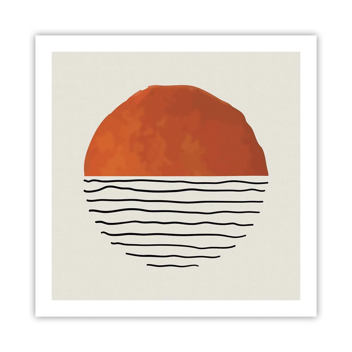 Póster - En un ambiente japonés - 60x60 cm