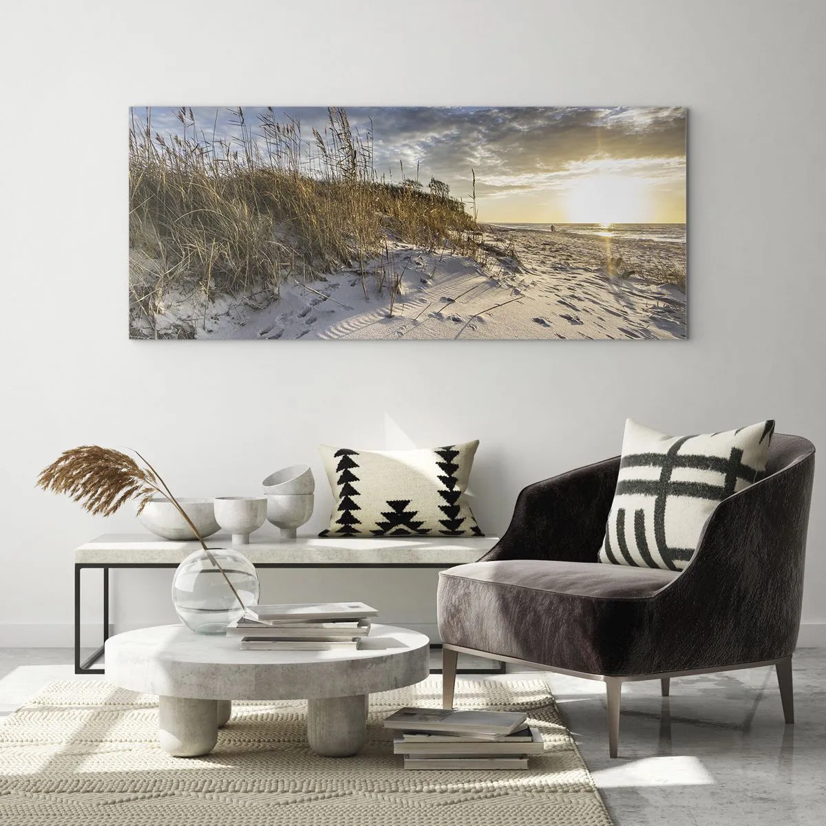 Cuadro sobre vidrio - Impresiones sobre Vidrio - Invitación a un paseo - 100x40 cm