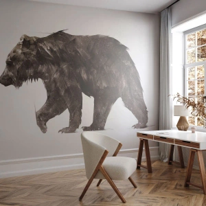 Fotomural Autadhesivo Deluxe Sticker - Elegante y poderoso - animales, Oso, Abstracción - 100x70 cm