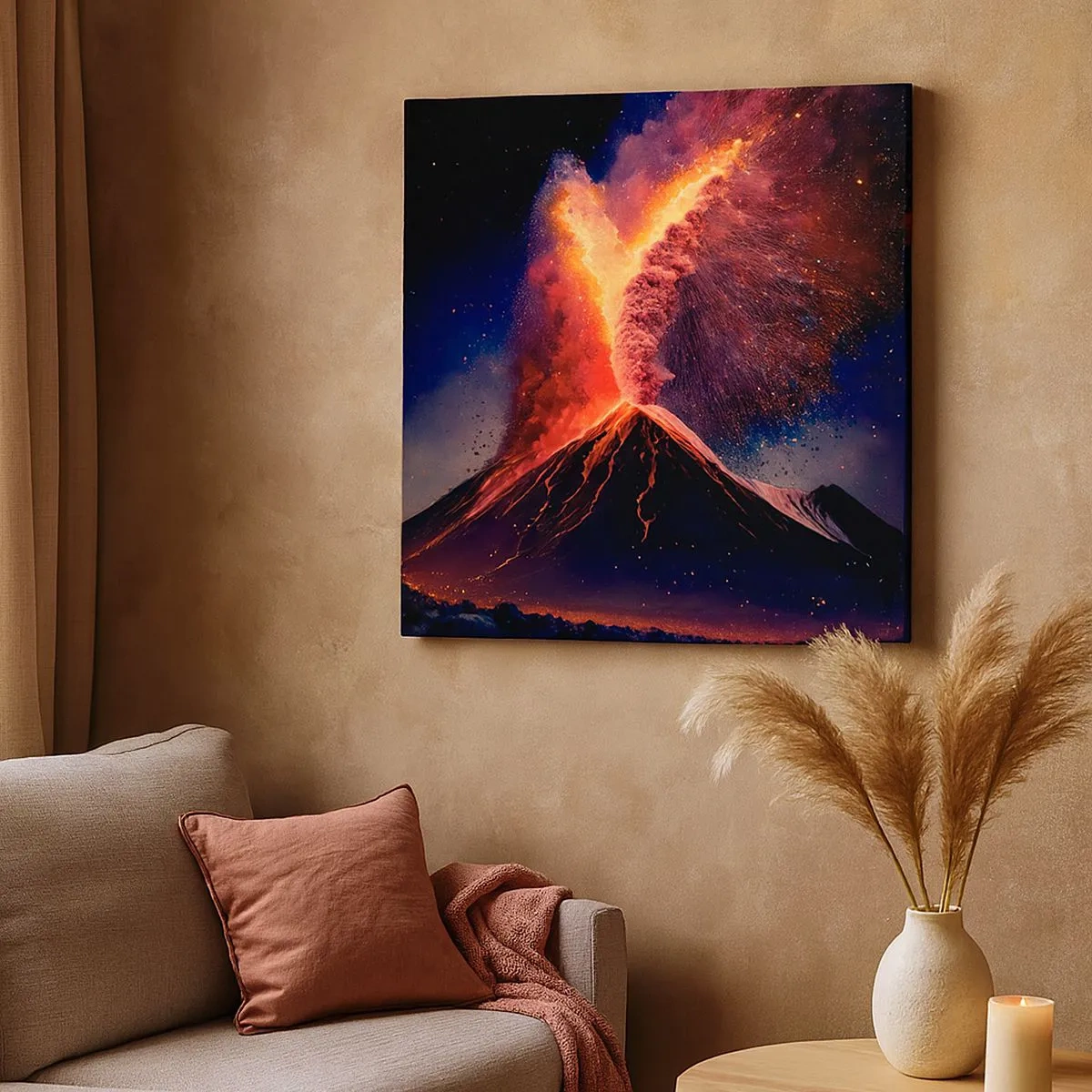 Cuadro sobre lienzo - Impresión de Imagen - Belleza y horror - 30x30 cm