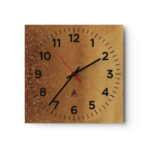 Reloj de pared - Reloj de vidrio - Nacimiento de la luz - 30x30 cm
