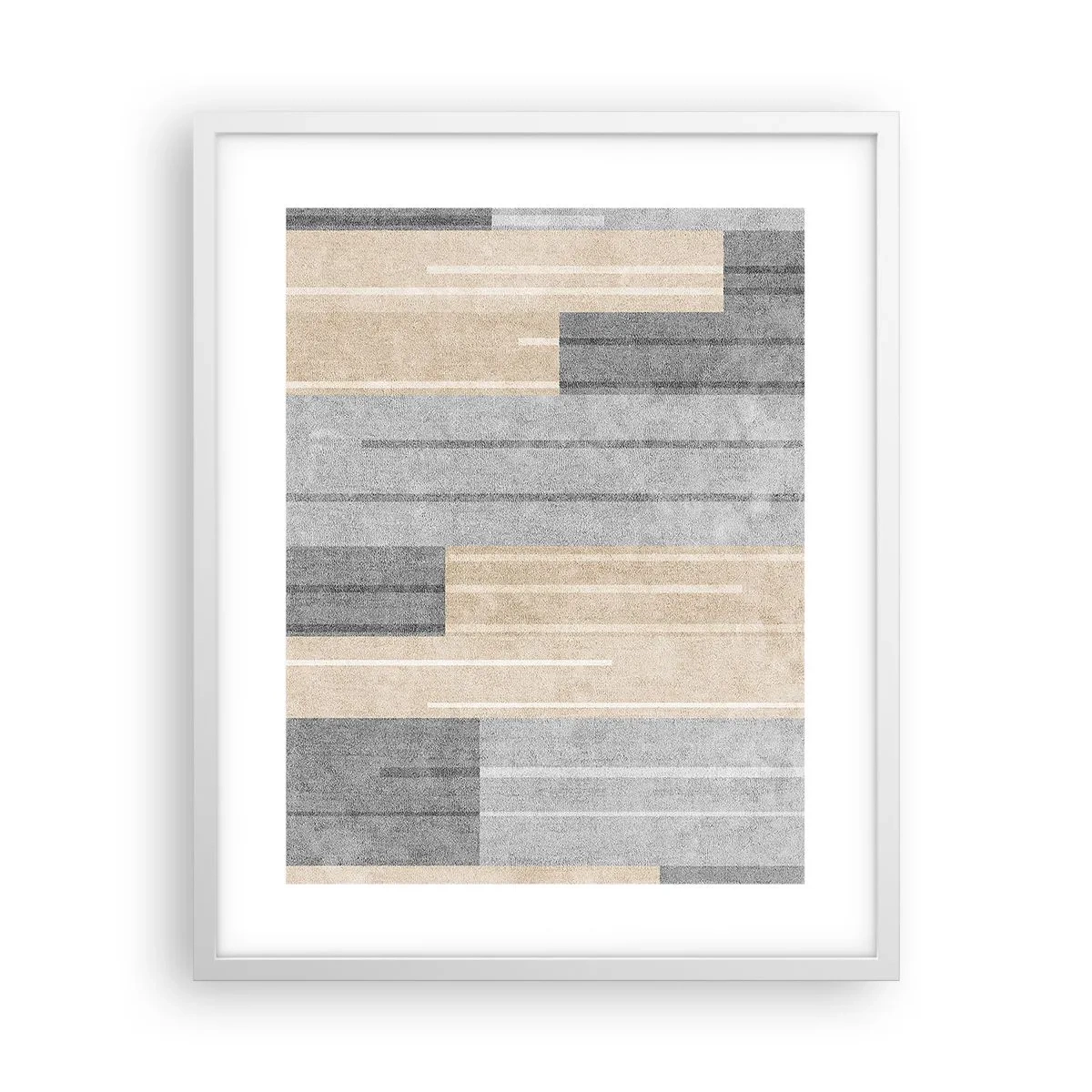 Póster en marco blanco - Composición: sostener la vertical - 40x50 cm
