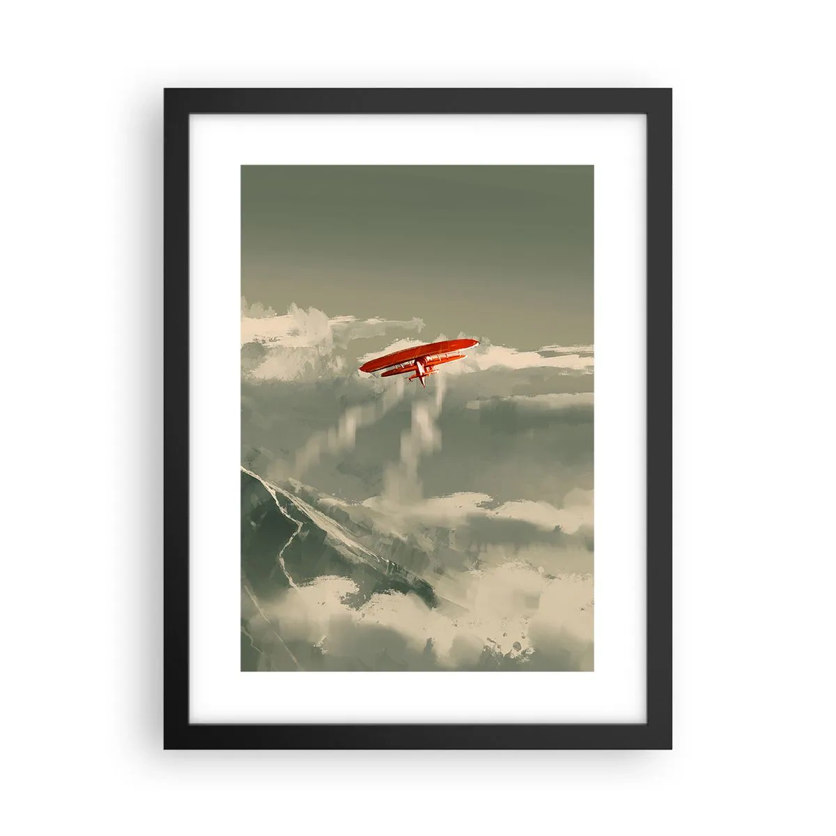 Póster en marco negro - Pionero sin miedo - 30x40 cm