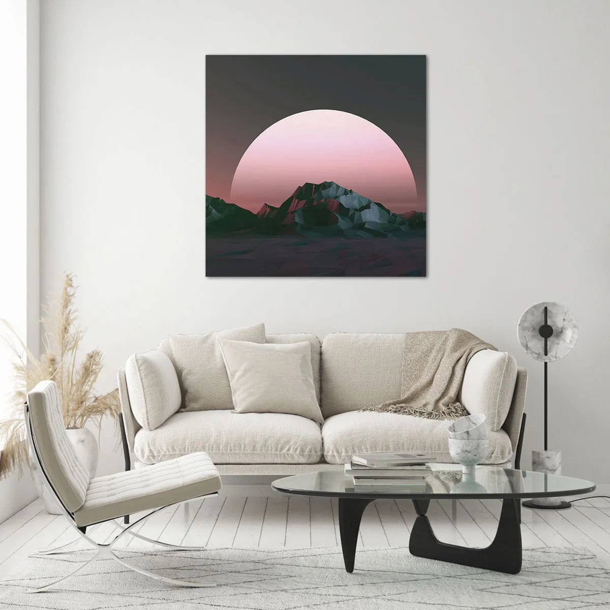 Cuadro sobre vidrio - Impresiones sobre Vidrio - En una galaxia muy muy lejana - 70x70 cm