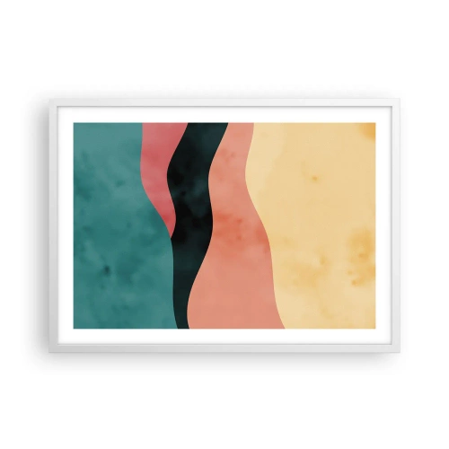 Póster en marco blanco - Discordia compatible - 70x50 cm