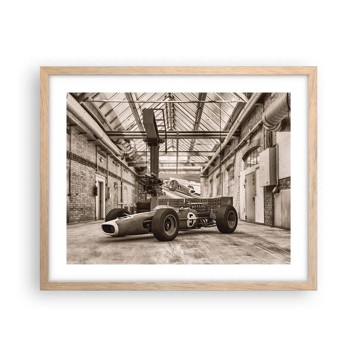 Póster en marco roble claro - El descanso del vencedor - 50x40 cm