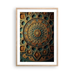 Póster en marco roble claro - En un clima árabe - 50x70 cm